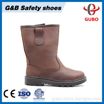 India working finished leather waterproof lightweight safety shoes